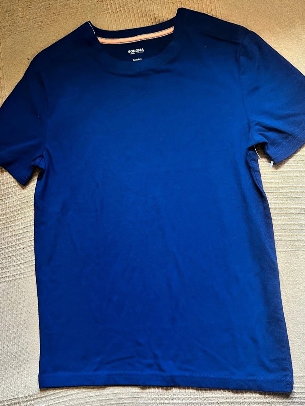 2 Sonoma Boy's Blue and Gray Short Sleeve velcro Tees Size M